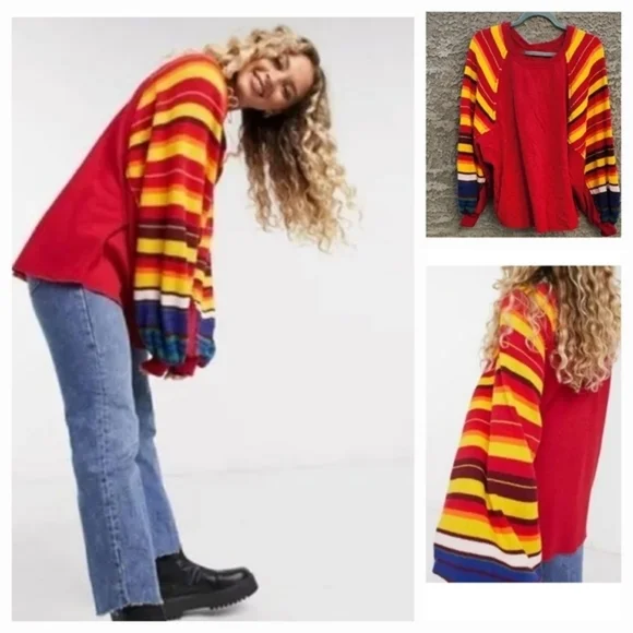 free‎ peopl red combo TOP